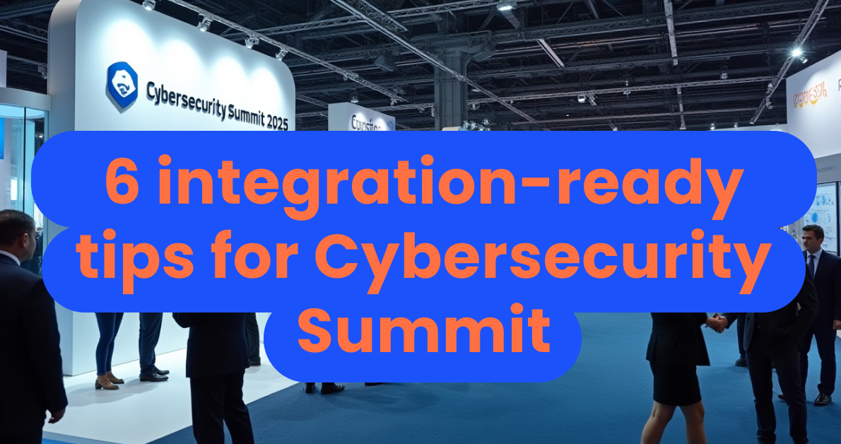 6 integration-ready tips for Cybersecurity Summit