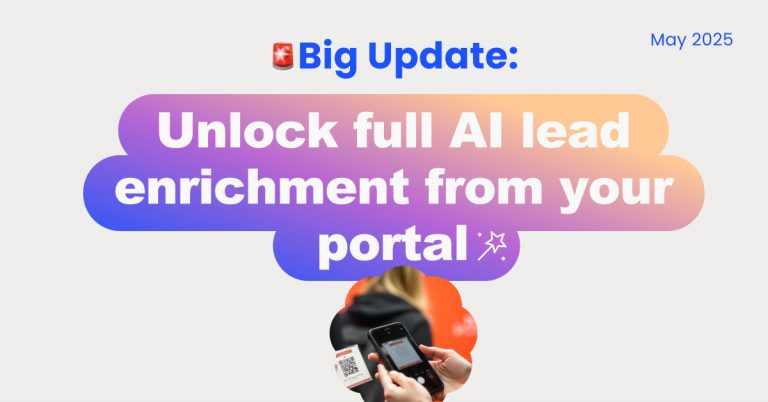 AI lead enrichment is now built into your momencio portal - momencio lead capture and lead enrichment