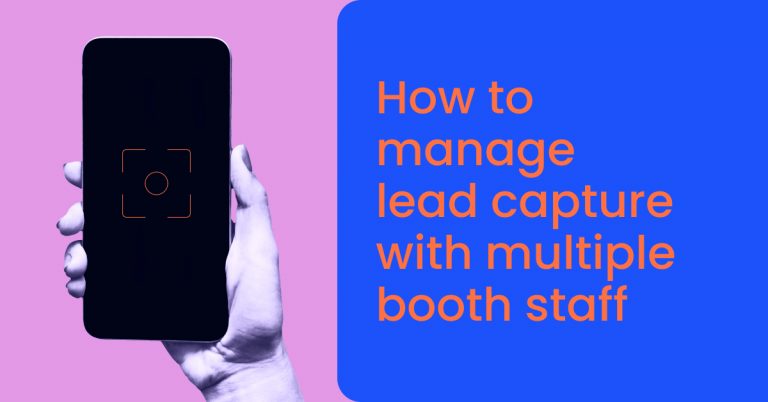 Manage lead capture at multi-rep event booths