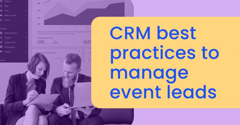 CRM best practices to manage event leads