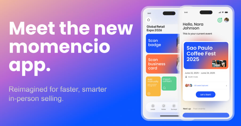 Meet the new momencio app.