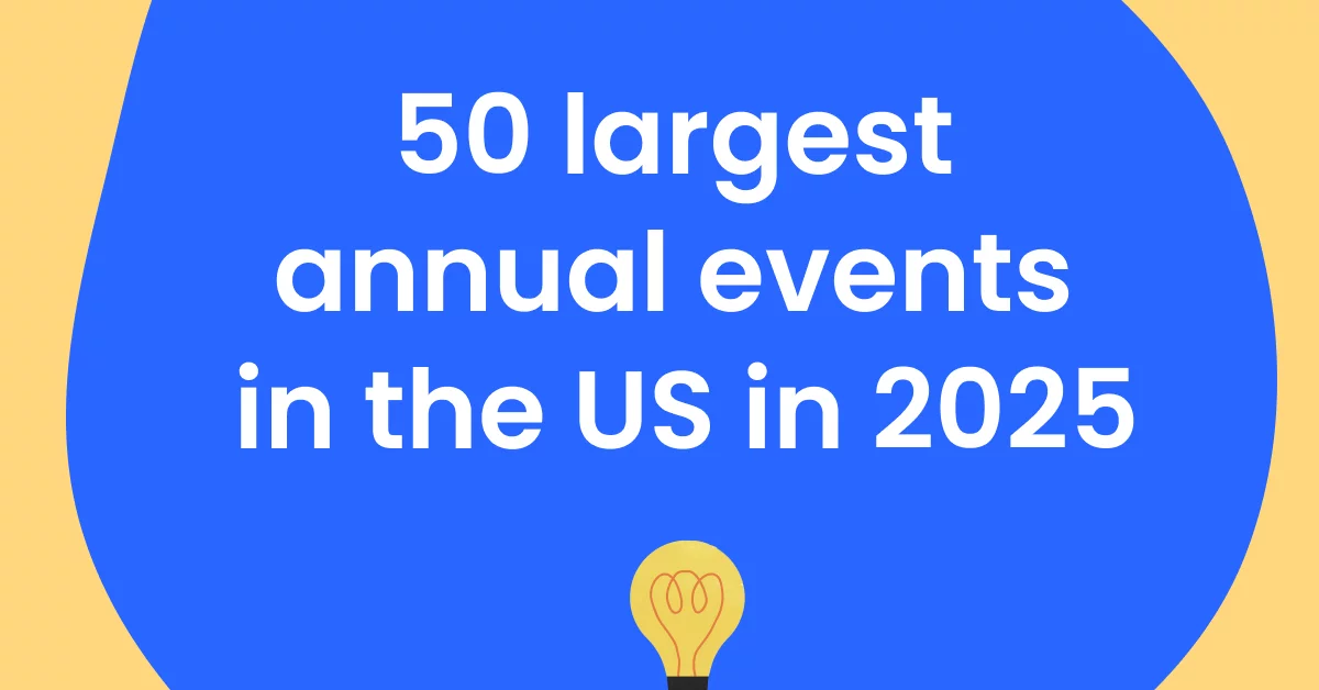 50 largest annual events in the US in 2025