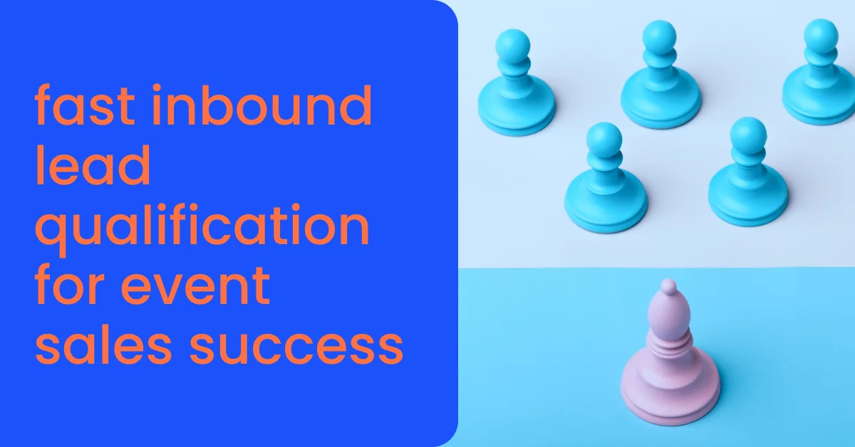fast inbound lead qualification for event sales success - momencio event lead capture app