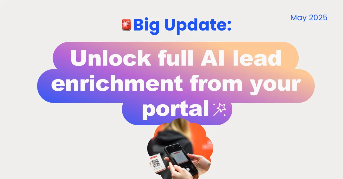 AI lead enrichment is now built into your momencio portal - momencio lead capture and lead enrichment